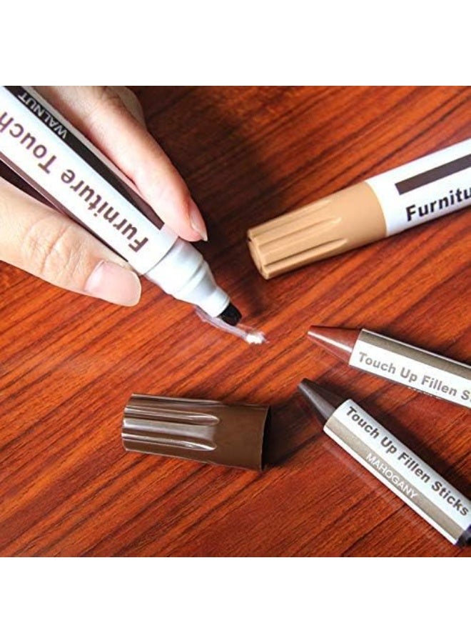 Fasola Furniture Repair Kit, 21 Pcs Wood Markers, Professional Scratch Repair Set for Cabinet and Table, Touch Up Pens and Wood Filler Sticks for Home Restoration, Effective Furniture Scratch Remover for DIY Maintenance (Brown) - Image 5